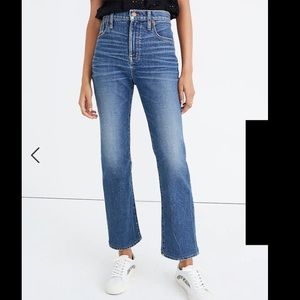 Madewell slim demi boot jeans